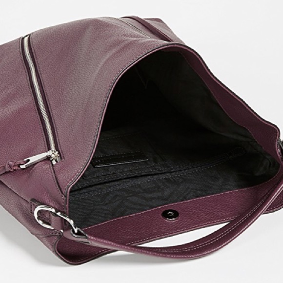 NWT Rebecca Minkoff Large Leather Moto Hobo - Picture 3 of 8